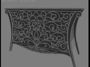 art deco locker 001 3D Model