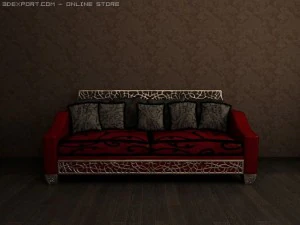 sofa art deco 3D Model