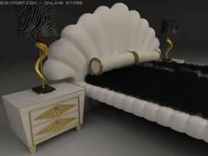 bad  desk  lamp  carpet Modello 3D