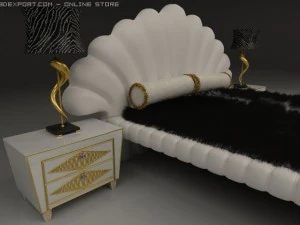 bad  desk  lamp  carpet 3D Model