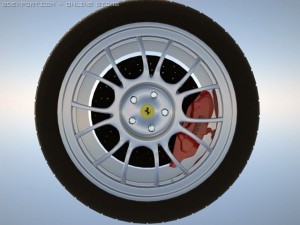 ferrari f430 wheel 3D 模型
