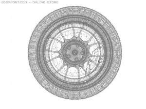ferrari f430 wheel 3D Model