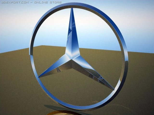 mercedes benz star 3D Model .c4d .max .obj .3ds .fbx .stl .blend 