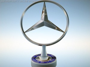 mercedes benz hood ornament 3D Model