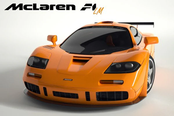 mclaren f1 lm 3D Model .c4d .max .obj .3ds .fbx .stl .blend 