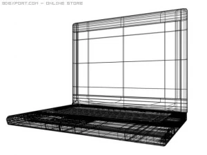 computador port&aacute;til Modelo 3D