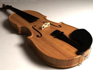 violin 3D Model
