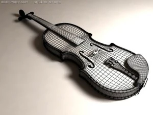 violin 3D Model