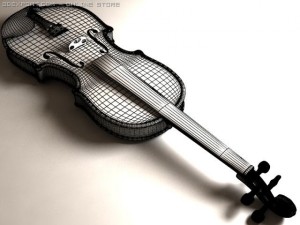violin Modelo 3D