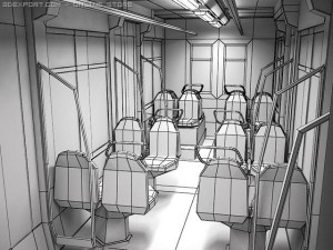 tram Modèle 3D