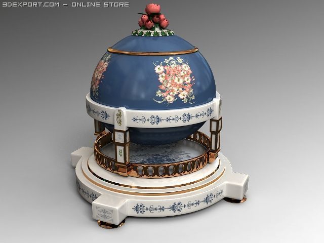 easter egg Model 3D .c4d .max .obj .3ds .fbx .stl .blend 