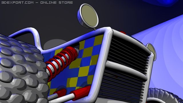 buggy 3D Модель .c4d .max .obj .3ds .fbx .stl .blend 
