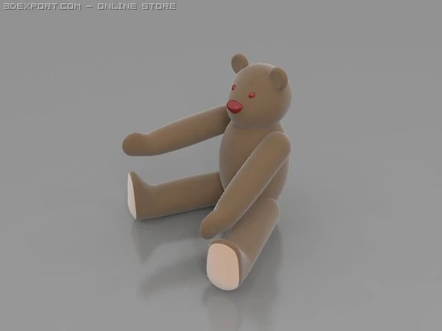bear 3D Model .c4d .max .obj .3ds .fbx .stl .blend 