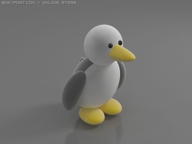 bird toy 3Dモデル .c4d .max .obj .3ds .fbx .stl .blend 