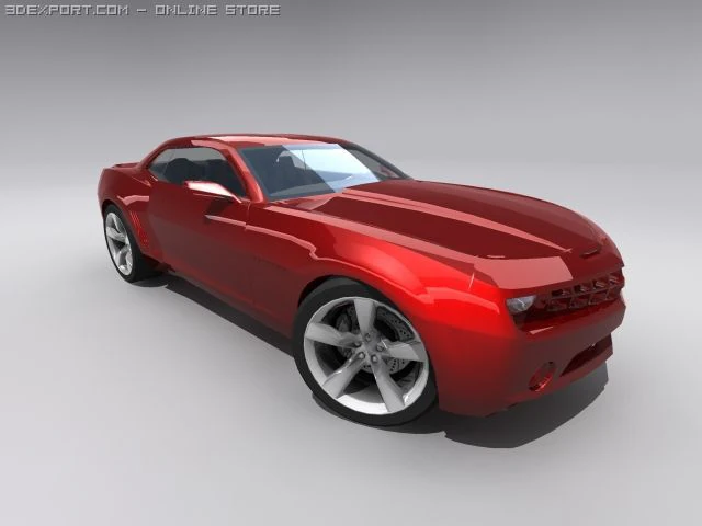 Camaro 3D Modell .c4d .max .obj .3ds .fbx .stl .blend 