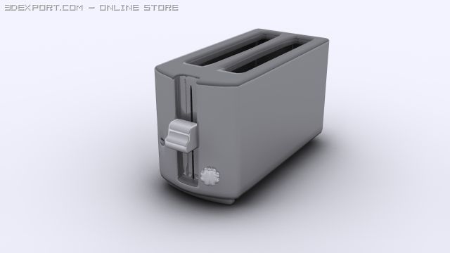 toaster 3D Model .c4d .max .obj .3ds .fbx .stl .blend 
