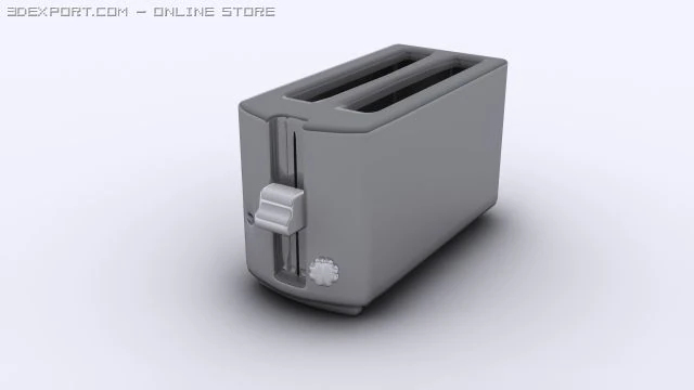 toaster 3D Model .c4d .max .obj .3ds .fbx .stl .blend 