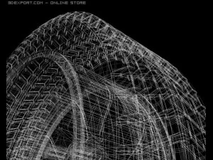hd high detailed wheel tire and rim 3D Model