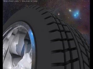 hd high detailed wheel tire and rim 3D Model