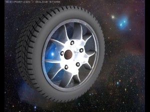 hd high detailed wheel tire and rim 3D 模型