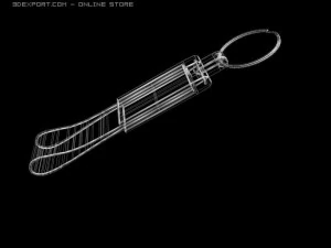 high detailed 3d model of keychain 3D Model