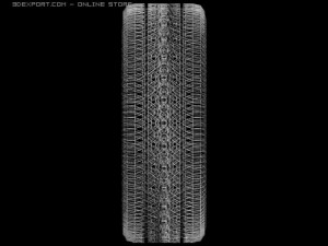 hd high detailed tire 3D मॉडल