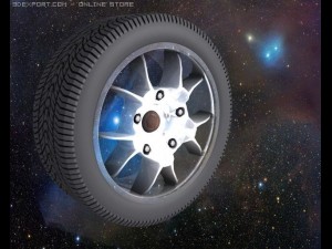 hd high detailed wheel tire and rim2 Modello 3D