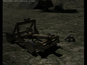 detailed 3d catapult Modelo 3D
