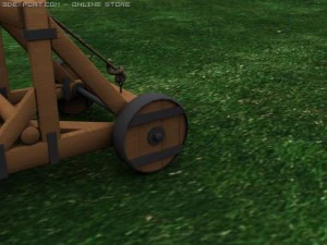 detailed 3d catapult 3D Model