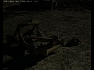 detailed 3d catapult 3D Model