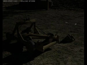 detailed 3d catapult 3D Model