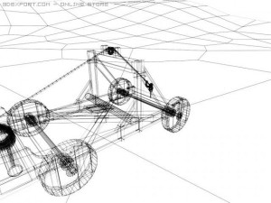 detailed 3d catapult 3D Model