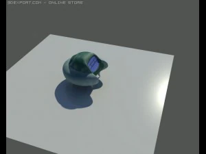clay alien spaceship sculpture 3D Model
