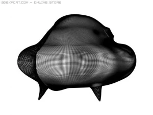 clay alien spaceship sculpture 3D Model