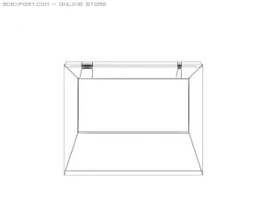 low poly old laptop 3D Model