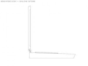 low poly old laptop 3D मॉडल