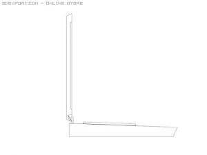 low poly old laptop 3D Model