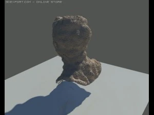 funny mutant head sculpture 3D Model