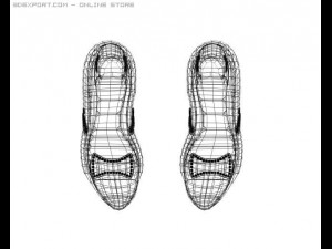 womens dark violetpurple shoes Model 3D