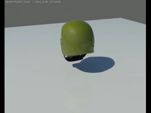 russian heavy military helmet 3D Model