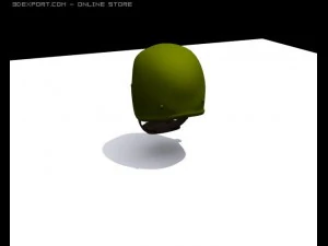 russian heavy military helmet 3D Model