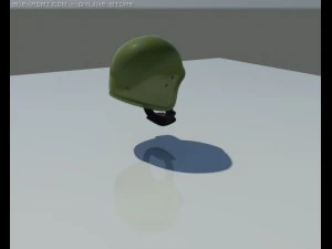 russian heavy military helmet 3D Model