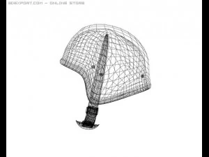 russian heavy military helmet 3D Model