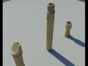recorder musical instrument 3D-Modell
