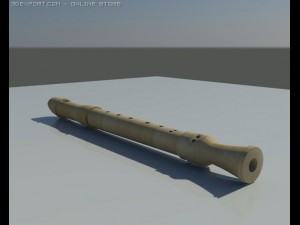 recorder musical instrument 3D-Modell