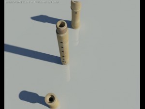 recorder musical instrument 3D-Modell