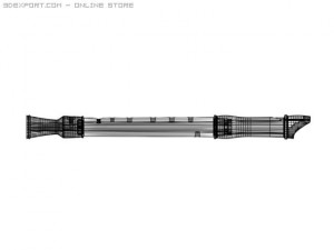 recorder musical instrument 3D-Modell