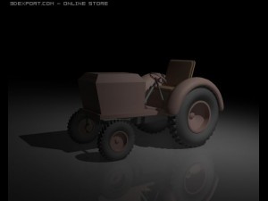 old tractor 3D Model