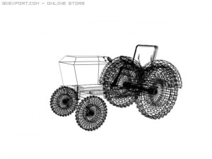 old tractor 3D Model