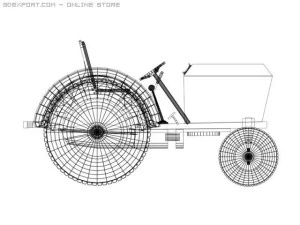 old tractor 3D Model